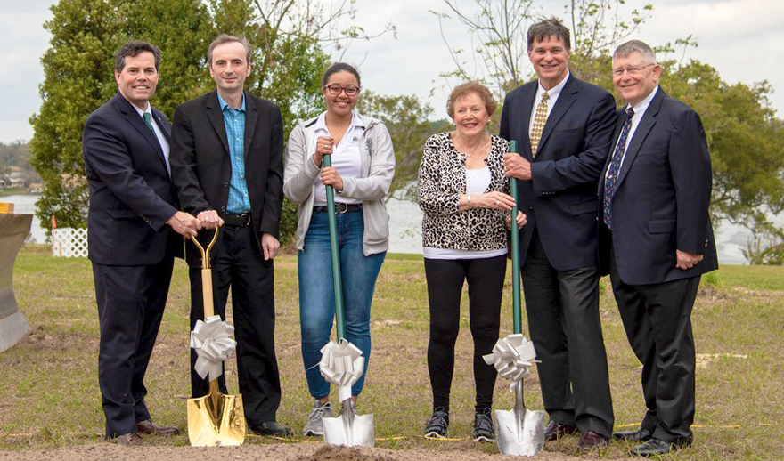 Camilla D. Bernard and Gary J. Howard at the Wellness Center Groundbreaking